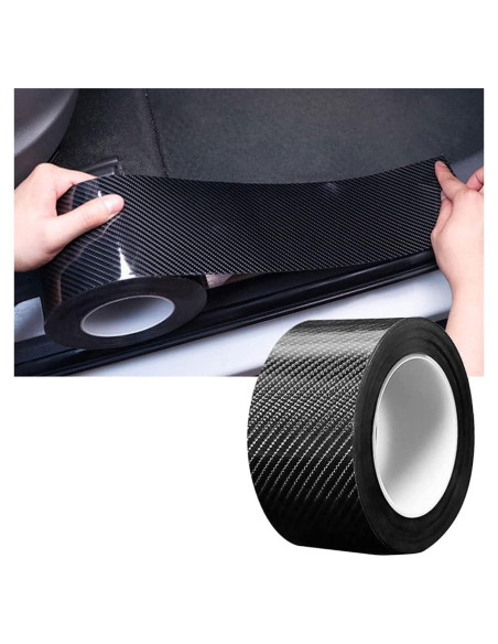 Protector de Bordes de Puertas Leasinder Vinilo 10.06m Negro