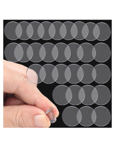 Topes de Vidrio ANCIRS 30 Pcs Antideslizantes 15mm PVC