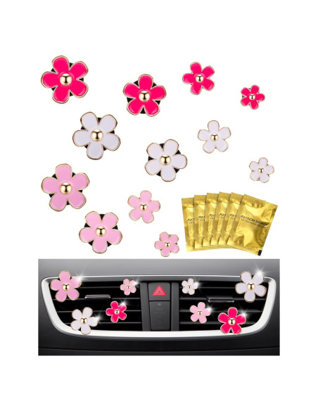 12 Clips de Ventilación PGRODE con Almohadillas Aromáticas - Margarita