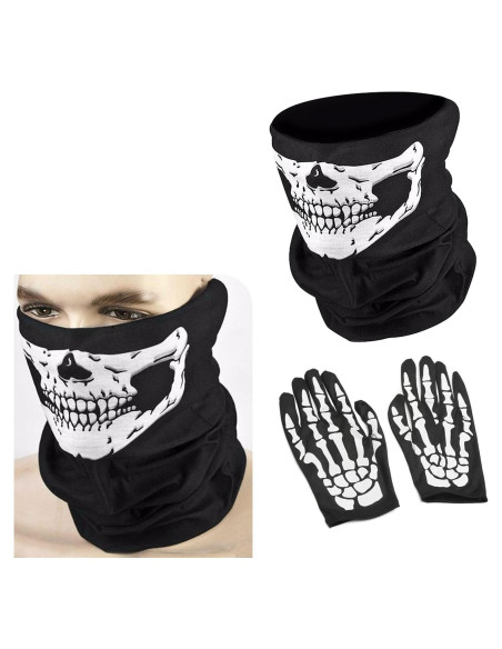 Tubo de Cuello DYEKNEE 3 PCS Calavera Negro Transpirable