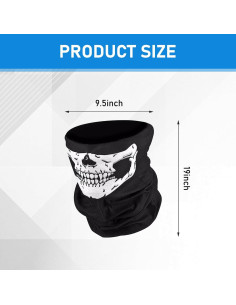 Tubo de Cuello DYEKNEE 3 PCS Calavera Negro Transpirable 2