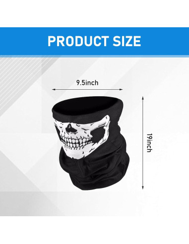 Tubo de Cuello DYEKNEE 3 PCS Calavera Negro Transpirable