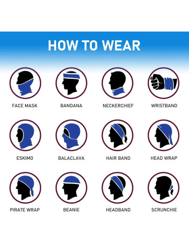 Tubo de Cuello DYEKNEE 3 PCS Calavera Negro Transpirable