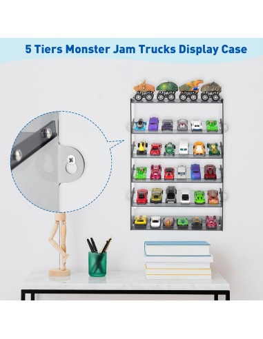 Estuche de Exhibición Acrílico KISLANE para 48 Autos de Juguete