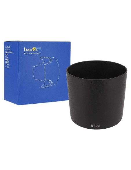 Gorro de lente Haoge ET-73 para Canon EF 100mm f/2.8L Macro Gorro de lente Haoge ET-73 para Canon EF 100mm f/2.8L Macro