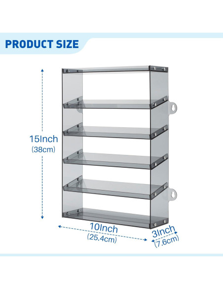 Estuche de Exhibición Acrílico KISLANE para 48 Autos de Juguete