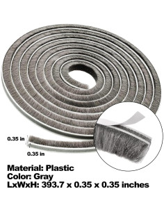 Cinta de Sellado Autoadhesiva de Fieltro Eiarrnp 9mm x 10m 2