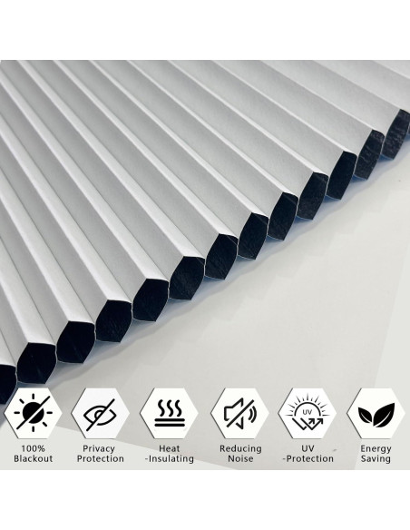 Persiana Arco Blackout Celular JDALL 61x122 cm Blanca