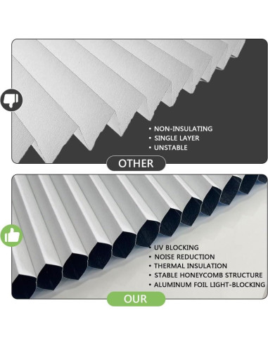 Persiana Arco Blackout Celular JDALL 61x122 cm Blanca