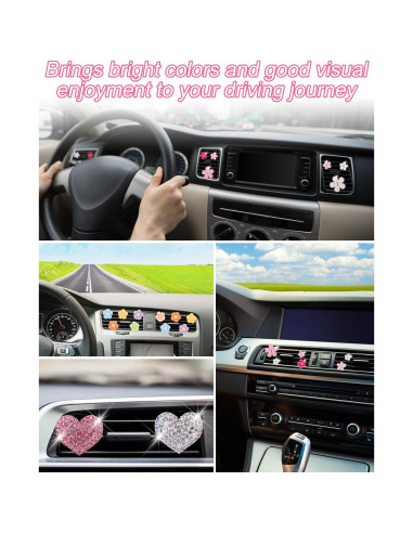 12 Clips de Ventilación PGRODE con Almohadillas Aromáticas - Margarita