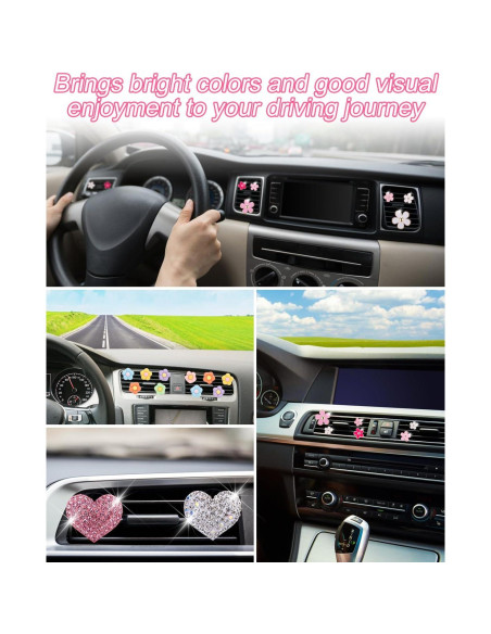 12 Clips de Ventilación PGRODE con Almohadillas Aromáticas - Margarita