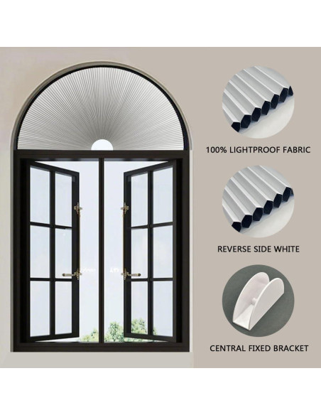 Persiana Arco Blackout Celular JDALL 61x122 cm Blanca