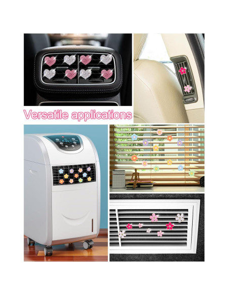 12 Clips de Ventilación PGRODE con Almohadillas Aromáticas - Margarita