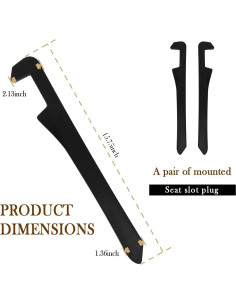 Relleno Espacio entre Asientos Stacool - Organizador Coche Negro 2