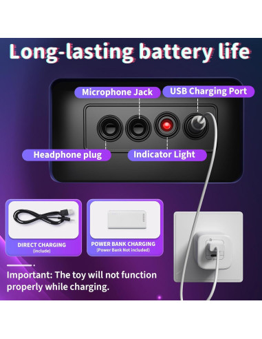 Conjunto de Juguete DJ LZZAPJ con Micrófono y Bluetooth - Negro