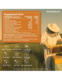 Gominolas de Miel de Manuka Kindnature 60 Unidades - Suplemento Inmunológico 2