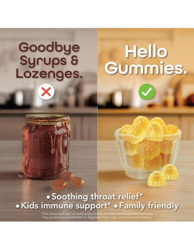 Gominolas de Miel de Manuka Kindnature 60 Unidades - Suplemento Inmunológico