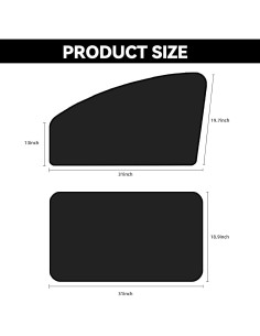 Sombrillas para Ventanas de Auto QUICTO, 4 Piezas, Protección UV 2