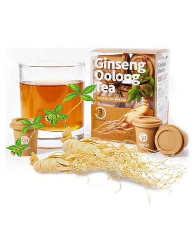 Té de Ginseng Orgánico SAIPIN - 10 Sobres Instantáneos 100% Puro