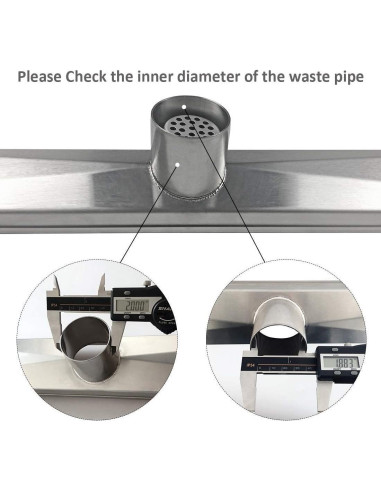 Drenaje Lineal de Ducha Neodrain 60.96 cm Acero Inoxidable