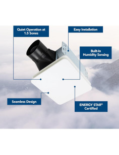 Ventilador de extracción de baño Broan-NuTone 80 CFM con sensor 2