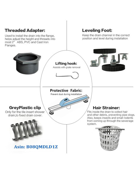 Drenaje Lineal de Ducha Neodrain 60.96 cm Acero Inoxidable