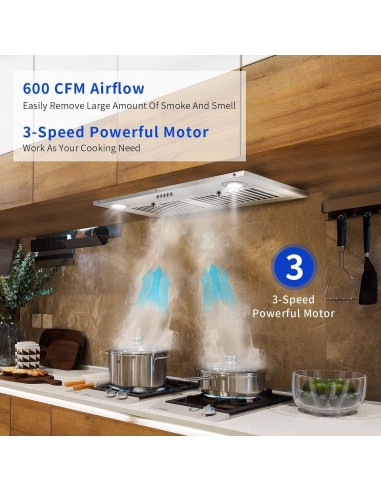 Campana Extractora Insertada Zomagas 70.6cm Acero Inoxidable 600CFM