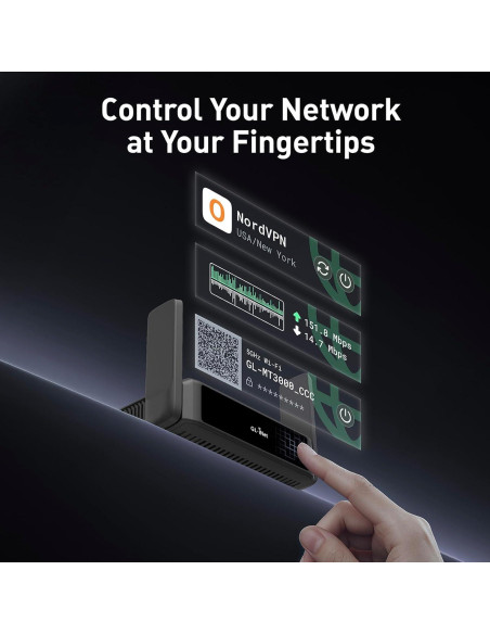 Enrutador Portátil Wi-Fi 7 GL.iNet GL-BE3600 Doble Banda