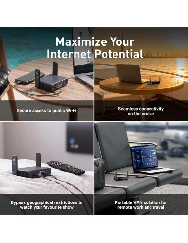 Enrutador Portátil Wi-Fi 7 GL.iNet GL-BE3600 Doble Banda