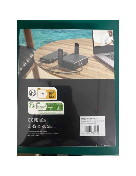 Enrutador Portátil Wi-Fi 7 GL.iNet GL-BE3600 Doble Banda