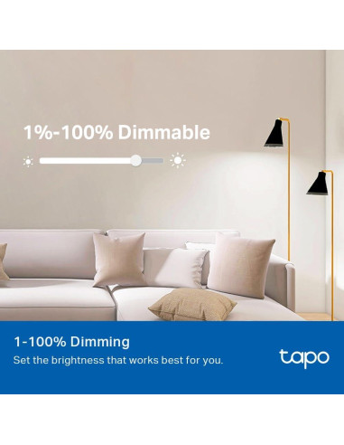 Bombillas Inteligentes Tapo TP-Link L520E 800LM 4000K E27 4-Pack
