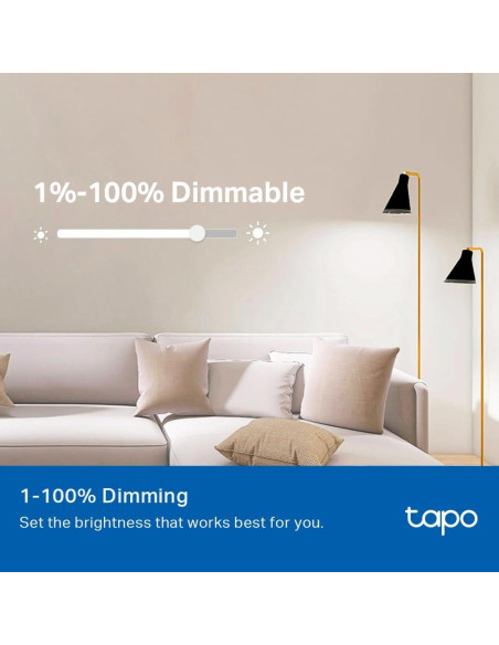 Bombillas Inteligentes Tapo TP-Link L520E 800LM 4000K E27 4-Pack