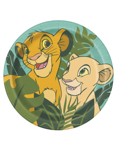 Platos de Cena Redondos Disney El Rey León 22,86 cm - 8 Pcs