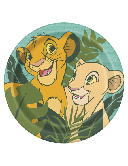 Platos de Cena Redondos Disney El Rey León 22,86 cm - 8 Pcs