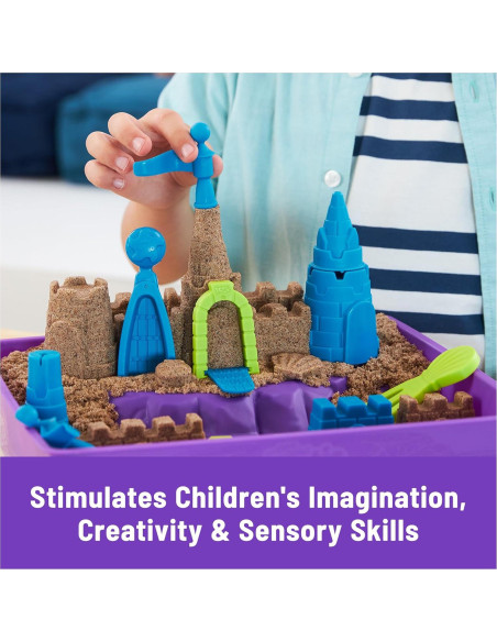 Kinetic Sand Castillo Playa Deluxe 1.13kg con Moldes y Herramientas
