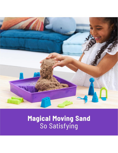 Kinetic Sand Castillo Playa Deluxe 1.13kg con Moldes y Herramientas