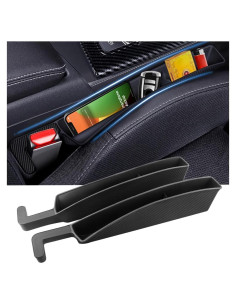 Organizador de Espacio entre Asientos Stacool - 2 Piezas TPE Negro Carbón