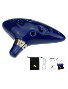 Ocarina de 12 agujeros Legend of Zelda C Mayor con bolsa