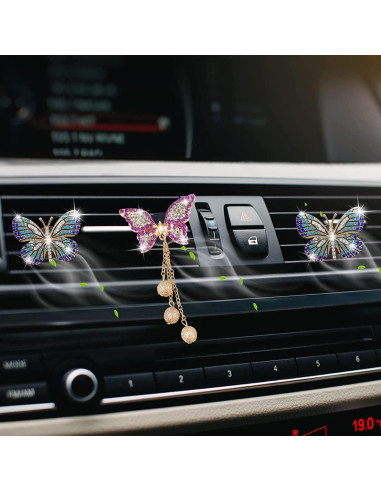 Clip de Ventilación para Coche Galyacht Mariposa Brillante