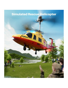 Helicóptero RC SYMA S53H Rescate Simulado 21.96x7.01cm 2
