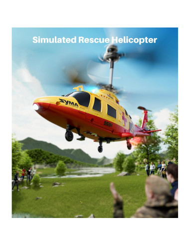 Helicóptero RC SYMA S53H Rescate Simulado 21.96x7.01cm