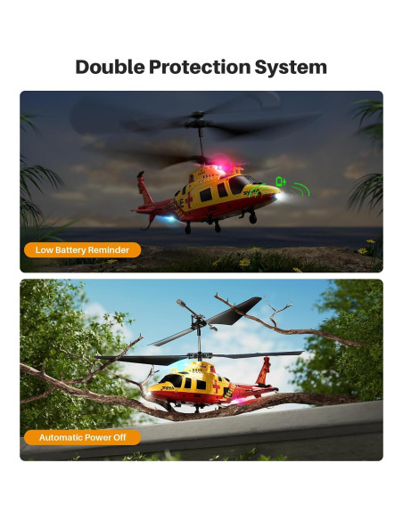 Helicóptero RC SYMA S53H Rescate Simulado 21.96x7.01cm