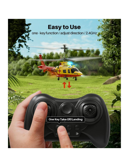 Helicóptero RC SYMA S53H Rescate Simulado 21.96x7.01cm