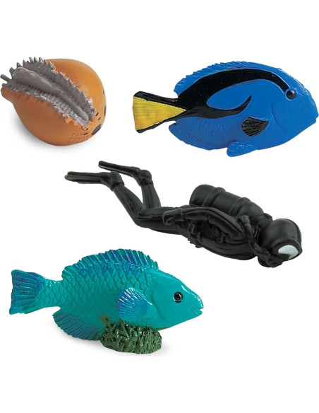 Safari Ltd Tubo de Arrecife de Coral - 12 Figuras Marinas - Juguete Educativo Safari Ltd Tubo de Arrecife de Coral - 12 Figuras Marinas - Juguete Educativo