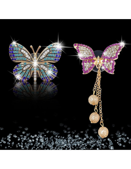 Clip de Ventilación para Coche Galyacht Mariposa Brillante