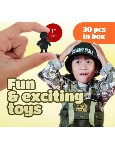 Set de Soldados de Juguete Entervending - 30 Piezas