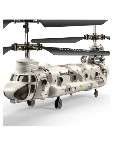 Helicóptero RC Syma S52H Militar con Luz LED y Altitud