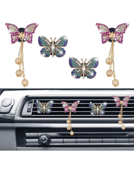 Clip de Ventilación para Coche Galyacht Mariposa Brillante