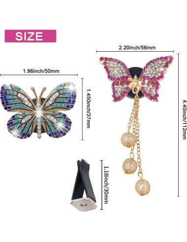 Clip de Ventilación para Coche Galyacht Mariposa Brillante