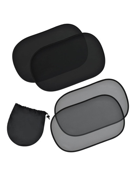 Sombrillas para Ventanas de Auto EcoNour 4 Pzas UV 98%